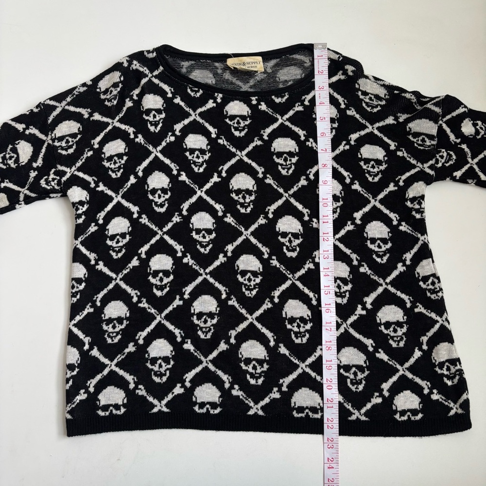 Denim & Supply by Ralph Lauren Knitted Skull And Crossbones Pattern Sweater - Picture 11 of 14